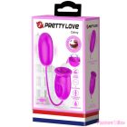 PRETTY LOVE - DAISY DUAL EGG RECHARGEABLE VIBRATOR PURPLE