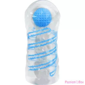 PRETTY LOVE - SMALL MASTURBATOR WITH BLUE SPIRALS