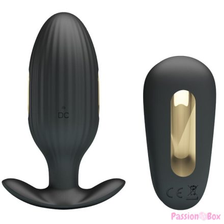 PRETTY LOVE - KELLY PLUG ANAL RECHARGEABLE VIBRATOR BLACK