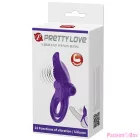 PRETTY LOVE - PURPLE VIBRATING PENIS RING