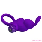 PRETTY LOVE - VIBRATOR RING I RABBIT FOR PURPLE PENIS