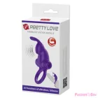 PRETTY LOVE - VIBRATOR RING I RABBIT FOR PURPLE PENIS