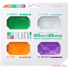 TENGA - UNI VARIETY MASTURBATOR THIMBLE PACK 4 UNITS