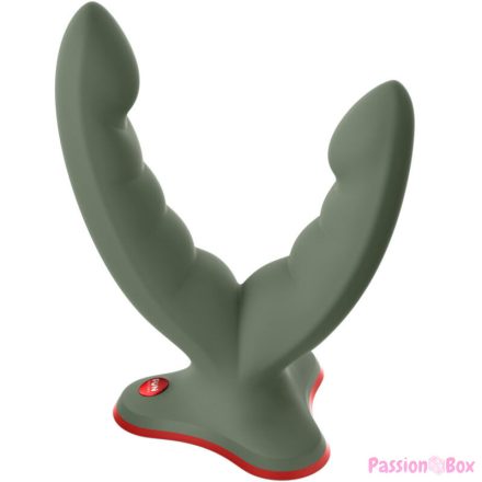 FUN FACTORY - RYDE DOUBLE DILDO & MASSAGER GREEN