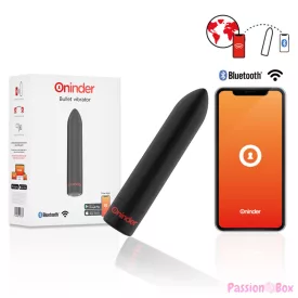  ONINDER - BERLIN BULLET VIBRATOR BLACK 9 MODES 8.5 X 2 CM - FREE APP