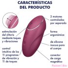 SATISFYER - TAP & CLIMAX 1 LAY-ON VIBRATOR RED