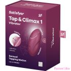 SATISFYER - TAP & CLIMAX 1 LAY-ON VIBRATOR RED