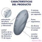 SATISFYER - TAP & CLIMAX 1 LAY-ON VIBRATOR GREY