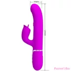 PRETTY LOVE - RABBIT VIBRATOR WITH LICKING FUCHSIA