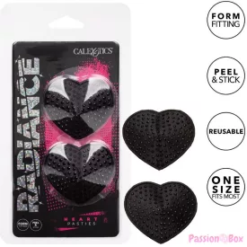 CALEXOTICS - RADIANCE HEART-SHAPED JEWEL NIPPLE SHIELDS