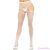 LEG AVENUE - CROTCHLESS NET STOCKINGS WHITE