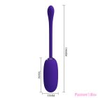 PRETTY LOVE - JULIUS WATERPROOF-RECHARGEABLE VIBRATING EGG PURPLE