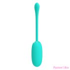 PRETTY LOVE - JULIUS WATERPROOF-RECHARGEABLE VIBRATING EGG AQUA GREEN