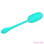 PRETTY LOVE - JULIUS WATERPROOF-RECHARGEABLE VIBRATING EGG AQUA GREEN