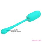 PRETTY LOVE - JULIUS WATERPROOF-RECHARGEABLE VIBRATING EGG AQUA GREEN