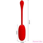 PRETTY LOVE - KIRK RECHARGEABLE VIBRATING EGG RED