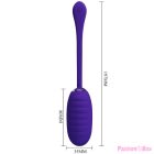 PRETTY LOVE - KIRK RECHARGEABLE VIBRATING EGG PURPLE