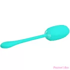 PRETTY LOVE - KIRK RECHARGEABLE VIBRATING EGG AQUA GREEN