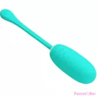 PRETTY LOVE - KIRK RECHARGEABLE VIBRATING EGG AQUA GREEN