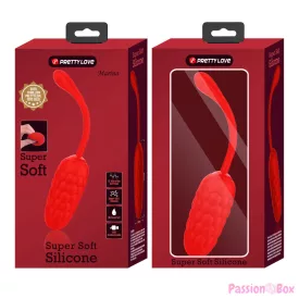  PRETTY LOVE - VIBRATING EGG WITH RED RECHARGEABLE MARINE TEXTURE