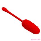 PRETTY LOVE - VIBRATING EGG WITH RED RECHARGEABLE MARINE TEXTURE