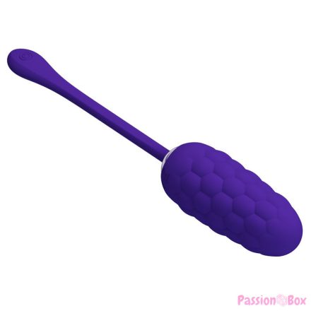 PRETTY LOVE - VIBRATING EGG WITH PURPLE RECHARGEABLE MARINE TEXTURE