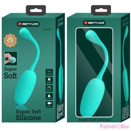 PRETTY LOVE - KNUCKER WATER GREEN RECHARGEABLE VIBRATING EGG