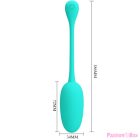 PRETTY LOVE - KNUCKER WATER GREEN RECHARGEABLE VIBRATING EGG