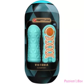 PRETTY LOVE - VICTORIA CASPAR MASTURBATOR AQUA GREEN