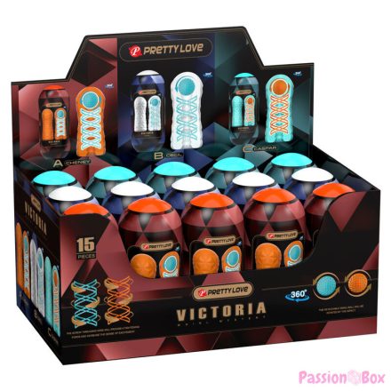 PRETTY LOVE - VICTORIA MASTURBATOR 15 PIECES