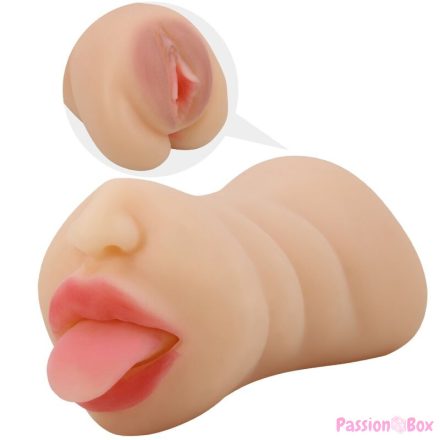 CRAZY BULL - SARAH VAGINA-SHAPED MASTUBADOR DUAL ENTRY