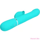 PRETTY LOVE - RABBIT VIBRATOR PEARLS AQUA GREEN