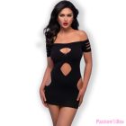 CHILIROSE - CR 4671 DRESS BLACK S/M