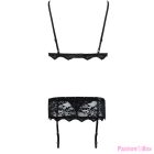 LIVCO CORSETTI FASHION - BELITA LC 90231 BRA + PANTY + GARTER BELT BLACK L/XL