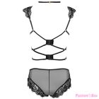 LIVCO CORSETTI FASHION - PALMENOM LC 90614 BRA + PANTY BLACK L/XL