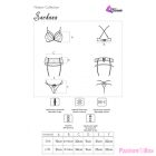 LIVCO CORSETTI FASHION - SNEHANA LC 90443 BRA + GARTER BELT + PANTY BLACK L/XL