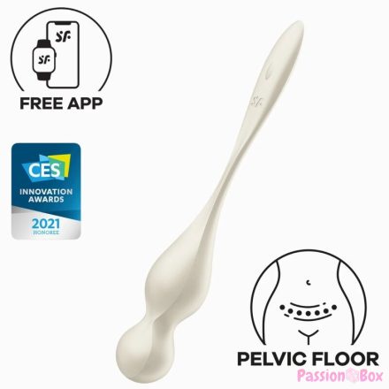 SATISFYER - LOVE BIRDS VIBRATING KEGEL BALLS WHITE