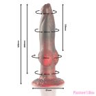 EPIC - PROMETHEUS DILDO TITAN IN FLAMES RECHARGEABLE REMOTE CONTROL