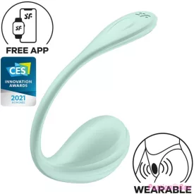   SATISFYER - SMOOTH PETAL G-POINT STIMULATOR WATER GREEN FREE APP
