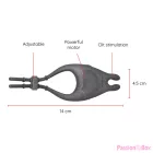 ONINDER - PAMPA RECHARGEABLE ADJUSTABLE VIBRATOR RING WITH CLITORIS STIMULATOR 10 SPEED - FREE APP