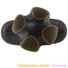 ELECTRASTIM - TARTARUS ANAL PLUG QUADRIPOLAR SILICONE BLACK