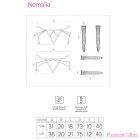 LIVCO CORSETTI FASHION - NEMALIA SET GARTER + STOCKINGS + GLOVES BLACK