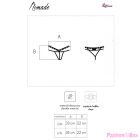 LIVCO CORSETTI FASHION - NOMADE THONG CROTCHLESS BLACK