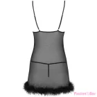 LIVCO CORSETTI FASHION - ZERUNAM SET BABYDOLL + BLACK THONG