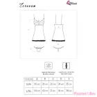 LIVCO CORSETTI FASHION - ZERUNAM SET BABYDOLL + BLACK THONG