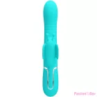 PRETTY LOVE - MULTIFUNCTION RABBIT VIBRATOR 4 IN 1 BUTTERFLY AQUA GREEN