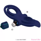 PRETTY LOVE - BRONSON DOUBLE RING WITH VIBRATION BLUE