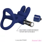 PRETTY LOVE - FRANCISCO DOUBLE VIBRATING RING RABBIT BLUE