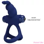 PRETTY LOVE - LUCHITO DOUBLE VIBRATING RING RABBIT BLUE