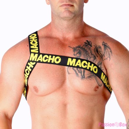 MACHO - ROMAN HARNESS YELLOW S/M